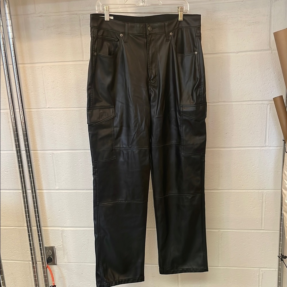 Gap Black Leather Pants